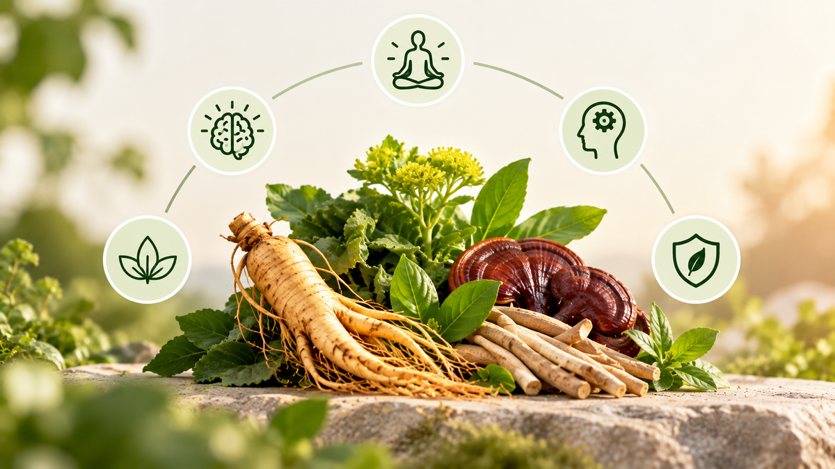 What Are Adaptogens? Ashwagandha, Maca, Cordyceps & Reishi Explained