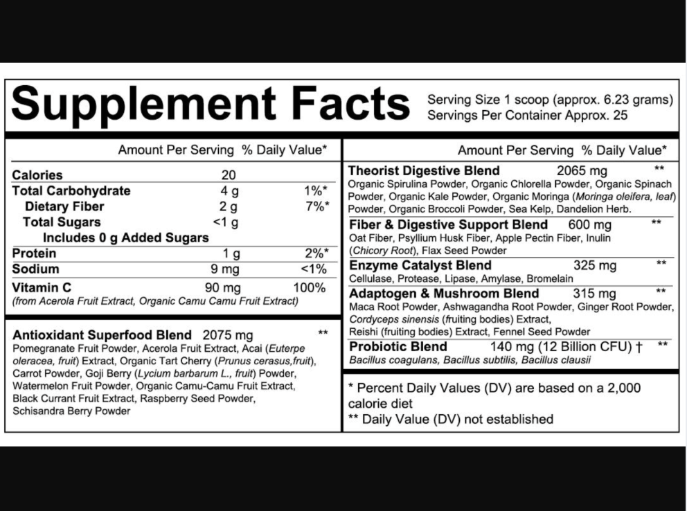 Biome Theory Super Greens (Mango Flavor)