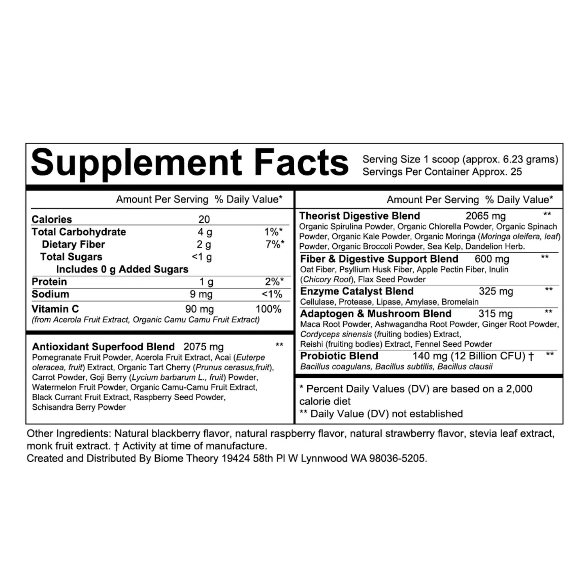 Biome Theory Super Greens (Berry Flavor)